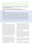 Relationship between 24- hour Holter variables, chest discomfort