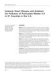 Ischemic Heart Disease and Ambient Air Pollution of Particulate Matter 2.5