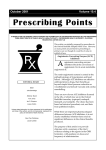 Prescribing Points