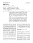 A Remarkable Medical Story: Benefits of Angiotensin-Converting Enzyme Inhibitors in Cardiac Patients