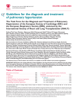 Guidelines for the diagnosis and treatment of pulmonary hypertension