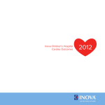 2012 Inova Children’s Hospital Cardiac Outcomes