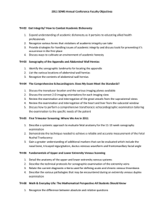 2011 SDMS Annual Conference Faculty Objectives