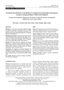 Peritoneal mesothelioma