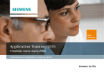 Application Training 2015