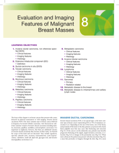 Evaluation and Imaging Features of Malignant Breast Masses