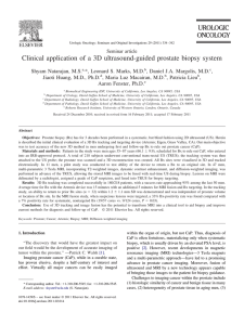 Clinical application of a 3D ultrasound-guided prostate