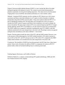 Purpose: Emission guided radiation therapy (EGRT