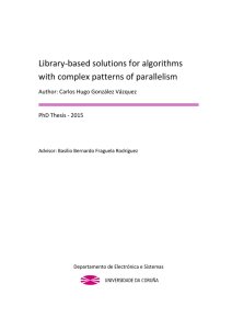 Library-based solutions for algorithms with complex patterns of