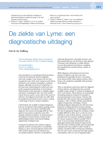 De ziekte van Lyme: een diagnostische uitdaging