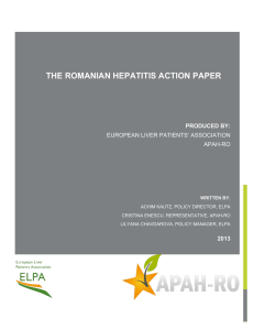 the romanian hepatitis action paper