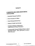 Section II COMMUNICABLE DISEASES/SCHOOL AGE ILLNESS