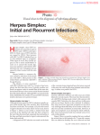 Herpes Simplex: Initial and Recurrent Infections