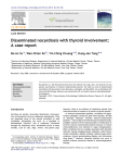 Disseminated nocardiosis with thyroid involvement: A case