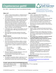 Cryptococcus gattii - Pierce County Health Department