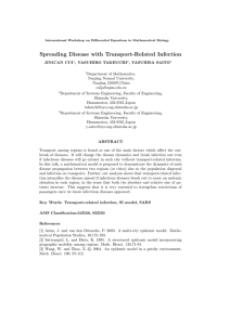 Spreading Disease with Transport