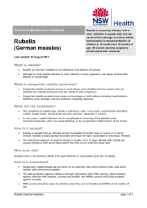 Rubella Factsheet PDF