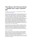 Vibrio Illnesses After Hurricane Katrina