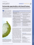 Partnership opportunities with Sano Pasteur