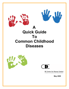 A Quick Guide To Common Childhood Diseases