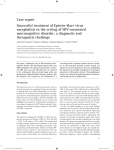 Case report Successful treatment of Epstein–Barr virus encephalitis