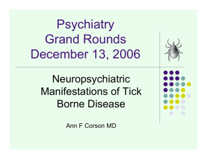 Psychiatry Grand Rounds December 13, 2006