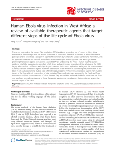 Human Ebola virus infection in West Africa: a