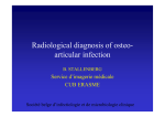 Isotopic and radiological diagnosis of osteo
