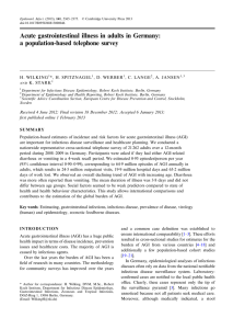 Acute gastrointestinal illness in adults in Germany: a