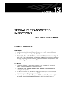 13 SEXUALLY TRANSMITTED INFECTIONS CHAPTER