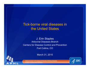 Tick-borne viral diseases in the United States