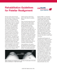 Rehabilitation Guidelines for Patellar Realignment