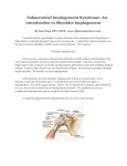 Subacromial Impingement Syndrome