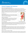 Internal Snapping Hip Syndrome