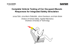 1 Complete Vehicle Testing of Car Occupant Muscle Responses for