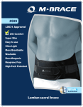 Lumbar-sacral brace - M