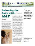 Balancing the Body with Muscle Activation Technique (MAT)