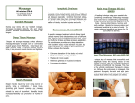 Massage Brochure - East West Wellness