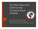 OMM: Combat Sports - American Osteopathic Academy of Sports
