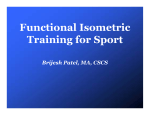 Functional Isometric Training for Sport