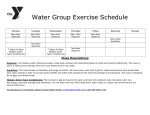 Central Water Exercise Schedule