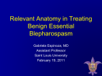 Relevant anatomy in treating BEB