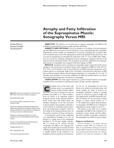 Atrophy and Fatty Infiltration of the Supraspinatus Muscle