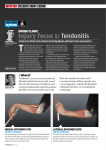 Injury focus 1: Tendonitis