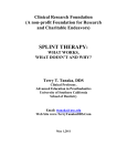 Splint Therapy - Terry Tanaka DDS Home Page