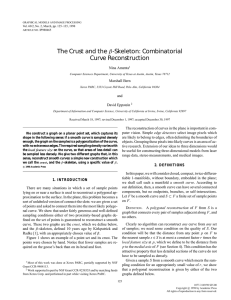 The Crust and the Ø-Skeleton: Combinatorial Curve Reconstruction