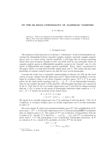De Rham cohomology of algebraic varieties