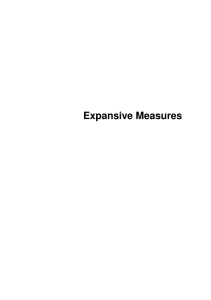 Expansive Measures
