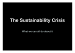 The Sustainability Crisis