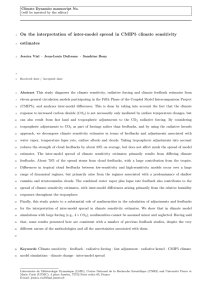 On the interpretation of inter-model spread in CMIP5 climate